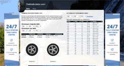 Desktop Screenshot of dekkalkulator.com